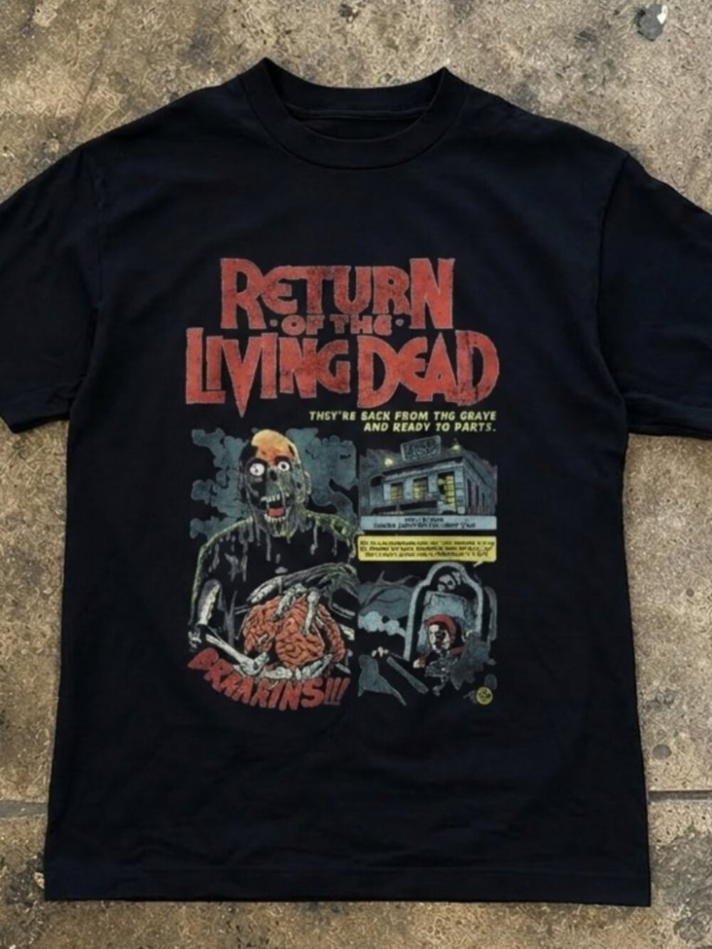Return of the Living Dead Horror Movie Graphic T-Shirt Reprint